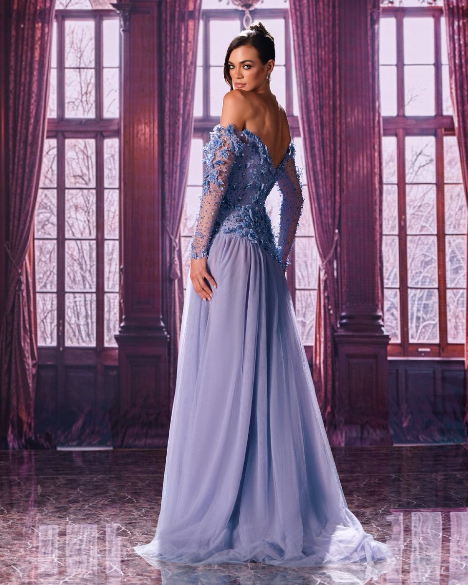 manalajaj's tweet photo. Silver threads and crystal accents trace the gown like falling stardust, flowing into sculpted folds that frame each step. A vision of radiance, she blooms anyway. https://t.co/xvh2Sj7Kln