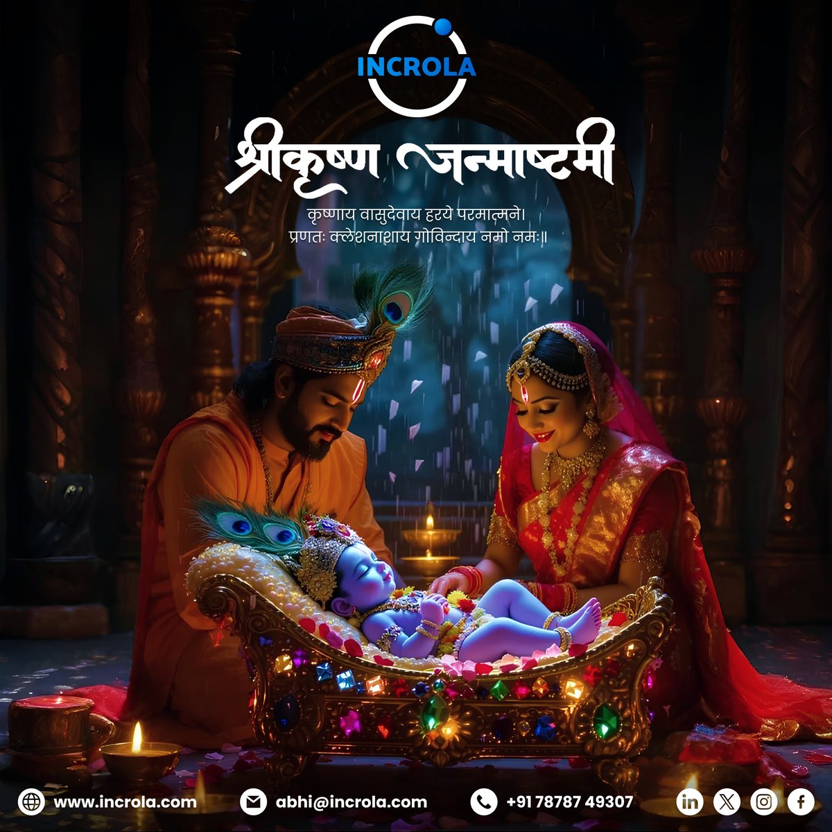incrola's tweet photo. May Kanha’s blessings always guide and protect you and your loved ones. 🌿🙏

🌐 https://t.co/9YrlWD7Gka

#HappyJanmashtami #JanmashtamiCelebration #Krishna #Kanha #Makhanchor #FestivalOfLove #IndianTradition #Incrola #Ahmedabad https://t.co/1qKXEpOaBk