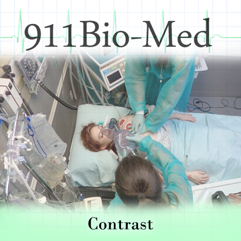 911Biomed's tweet photo. Contrast  
Anna's stomach has been in pain for quite some time. 
They double check that there are no allergies to contrast in her records but it is too late. Anna begins an extremely fast heart rhythm and the new AED is brought in.

https://t.co/JBRy7pduzG https://t.co/y3ByDkOxbG