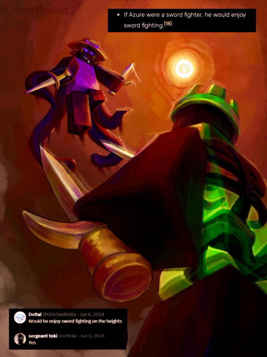 Headcanon that 1x introduced Azure to sword fighting 

#Forsaken