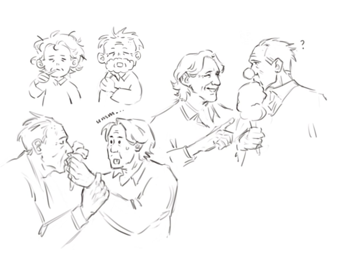 quick lawrenitez comfort sketches while im fighting for my life w this stupid infection ahahhaha thanks to my friends for the prompts