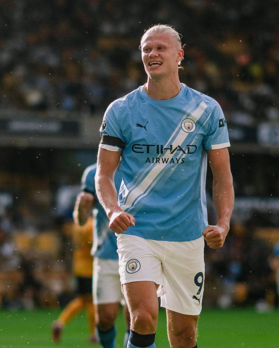 NprSports's tweet photo. Always starting with a bang. 

Erling Haaland now has seven goals in four opening games for Manchester City https://t.co/AjbCkT7jfP