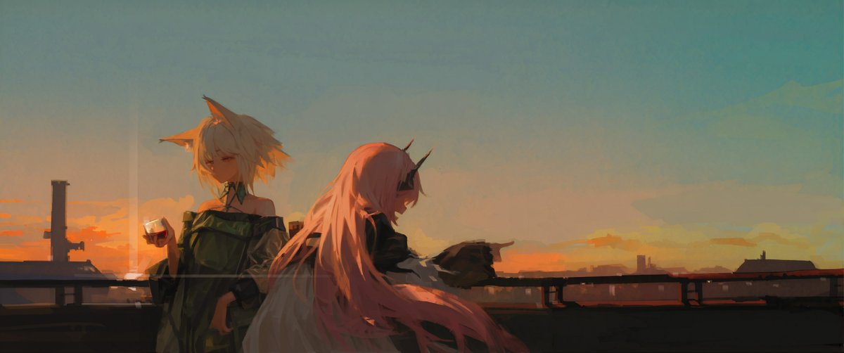 この夜に乾杯 #明日方舟 #ArknightsFanArt