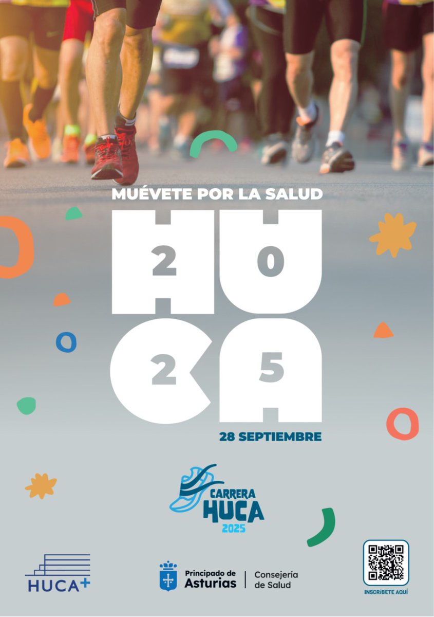 ¡¡¡ Ya tenemos cartel de la <a href="/carreraHUCA/">@carreraHUCA</a> 2025 !!! 
Aprovecha este fin de semana para inscribirte 
Sigue este enlace ▶️ ccnorte.com/evento?search=… ¡¡¡ Avisa a tus Amig@s !!!
<a href="/HUCA_Asturias/">@HUCA</a> <a href="/astursalud/">Consejería de Salud</a> <a href="/ccnorte/">CCNorte</a> <a href="/FenteVane/">Vanessa Suárez Fente</a> <a href="/ManuelGorostidi/">Manuel Gorostidi</a>