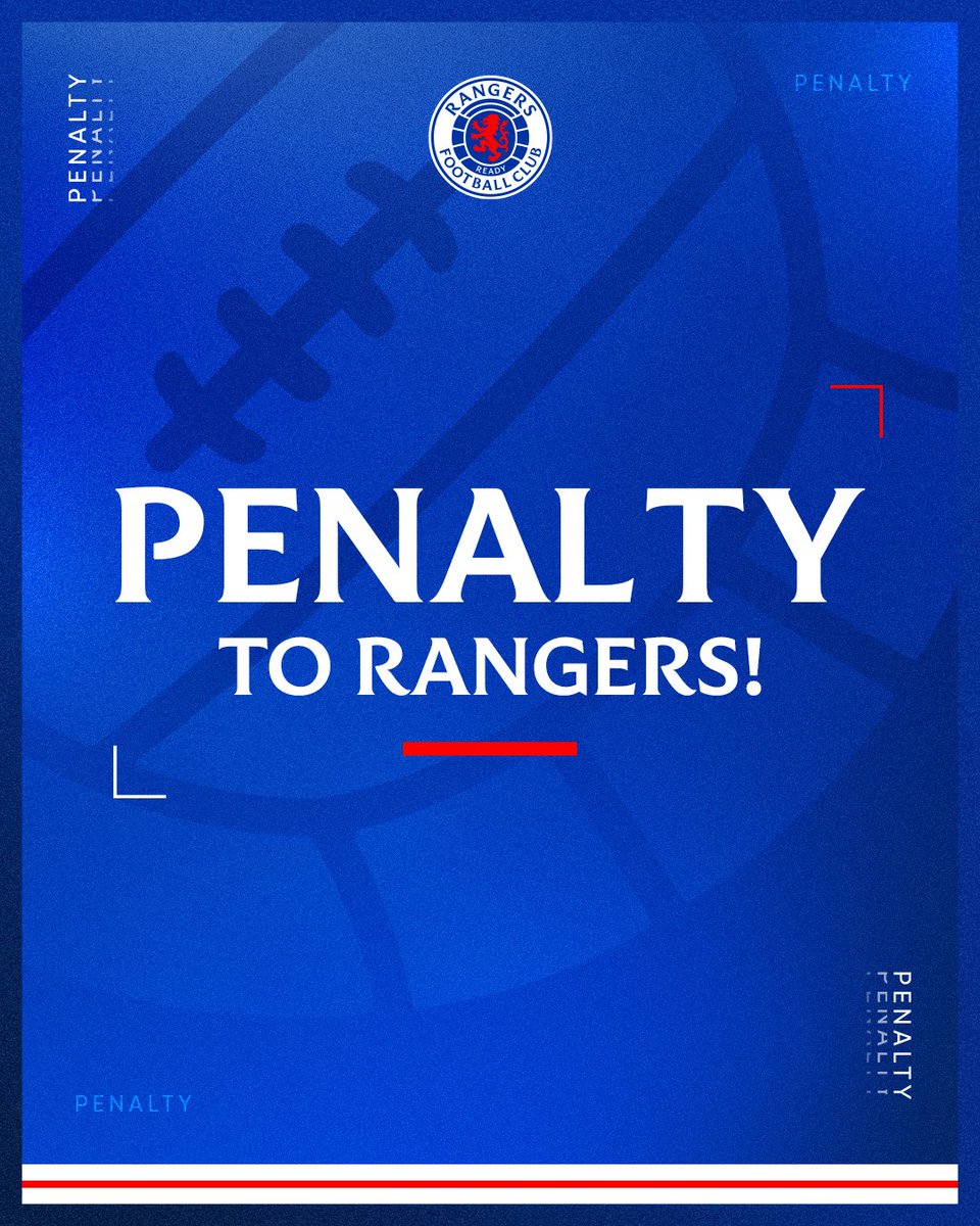 RangersFC's tweet photo. PENALTY TO RANGERS!! https://t.co/sVDHvAt54r