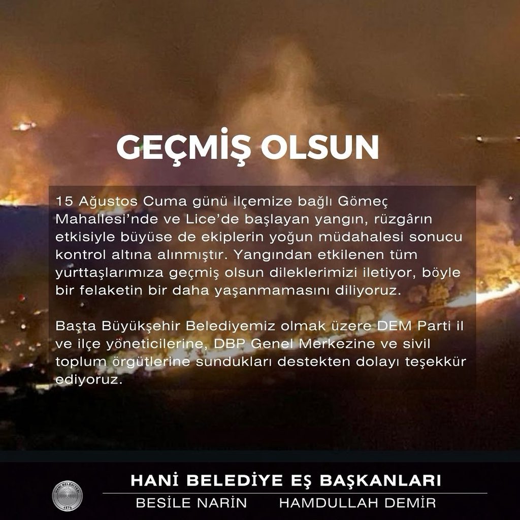 Hani Belediyesi (@hanibelediyesi) on Twitter photo 