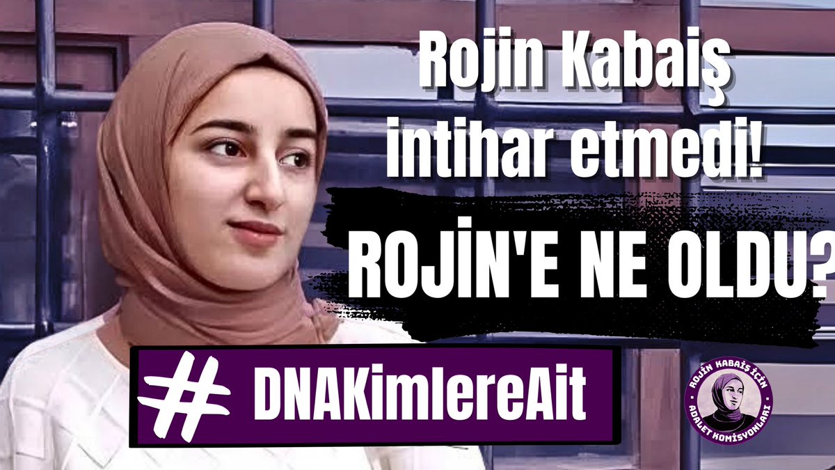 Rojin Kabaiş'in şüpheli ölümü aydınlatılana kadar ses çıkarmaya devam edeceğiz!

İntihar diyerek bir kadın cinayetinin daha üstünü kapatmanıza izin vermeyeceğiz. 
Rojin intihar etmedi! Rojin'e ne oldu?

#DNAKimlereAit