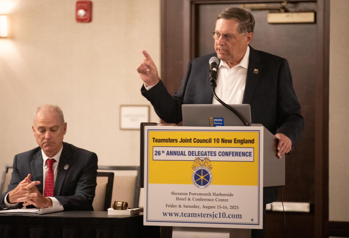 Teamsters (@teamsters) on Twitter photo Teamsters General President Sean M. O’Brien and General Secretary-Treasurer Fred Zuckerman addressed the Joint Council 10 delegates meeting in Portsmouth, N.H., where he praised the aggressive actions being taken across New England to hold greedy employers accountable and raise Teamsters General President Sean M. O’Brien and General Secretary-Treasurer Fred Zuckerman addressed the Joint Council 10 delegates meeting in Portsmouth, N.H., where he praised the aggressive actions being taken across New England to hold greedy employers accountable and raise