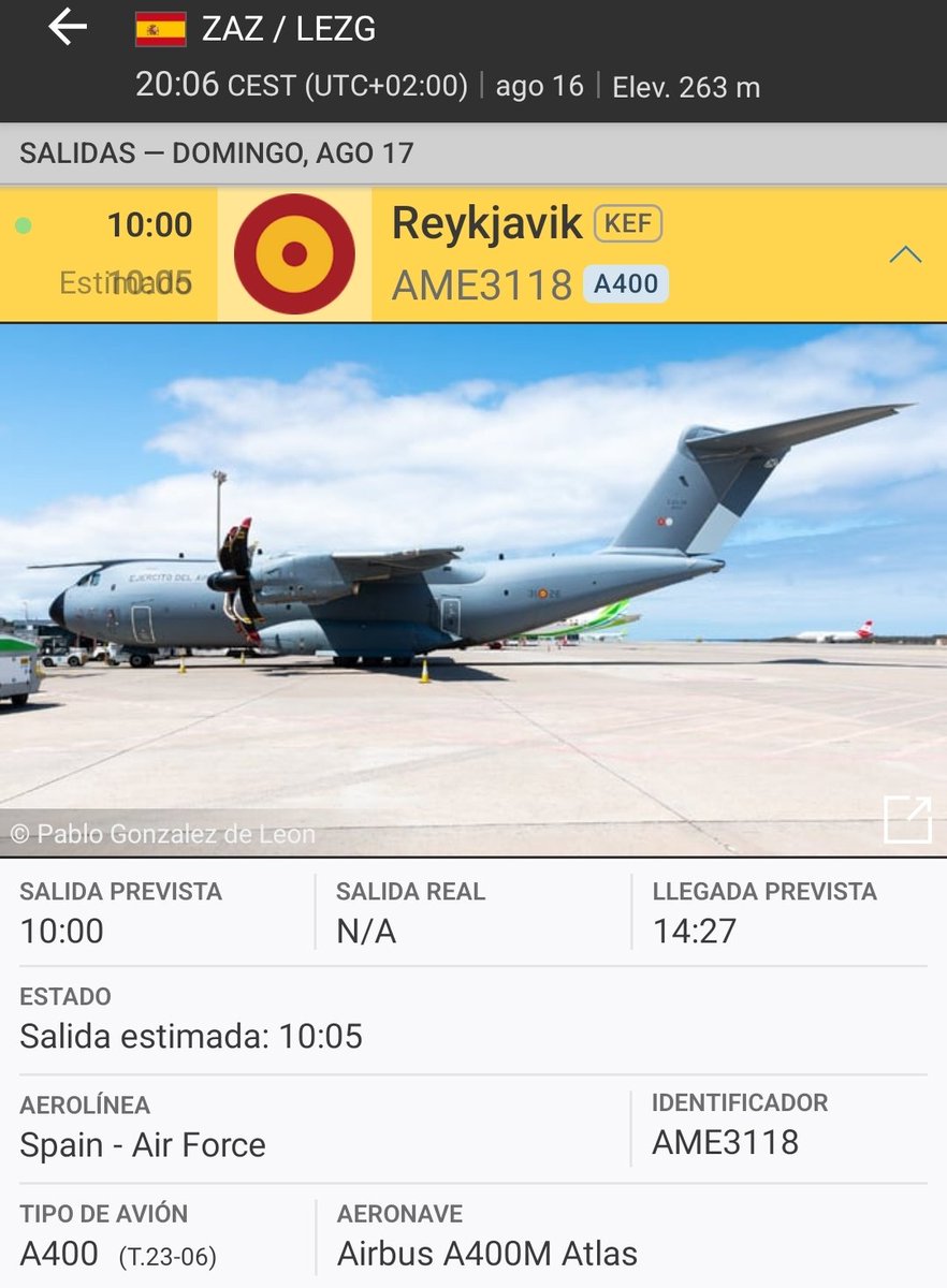 Web_AME's tweet photo. #AME3118 🇪🇸
Mañana parte a #Islandia a por personal del @EjercitoAire pertenecientes al #DATStinga 🇪🇸🇮🇸 tras tres semanas de #eAP bajo el paraguas de @NATO_AIRCOM #MOPS los #EF18M regresan a casa. #Ala15 #QuienOsePaga 🧐👇 https://t.co/C95Lrxa3LO
