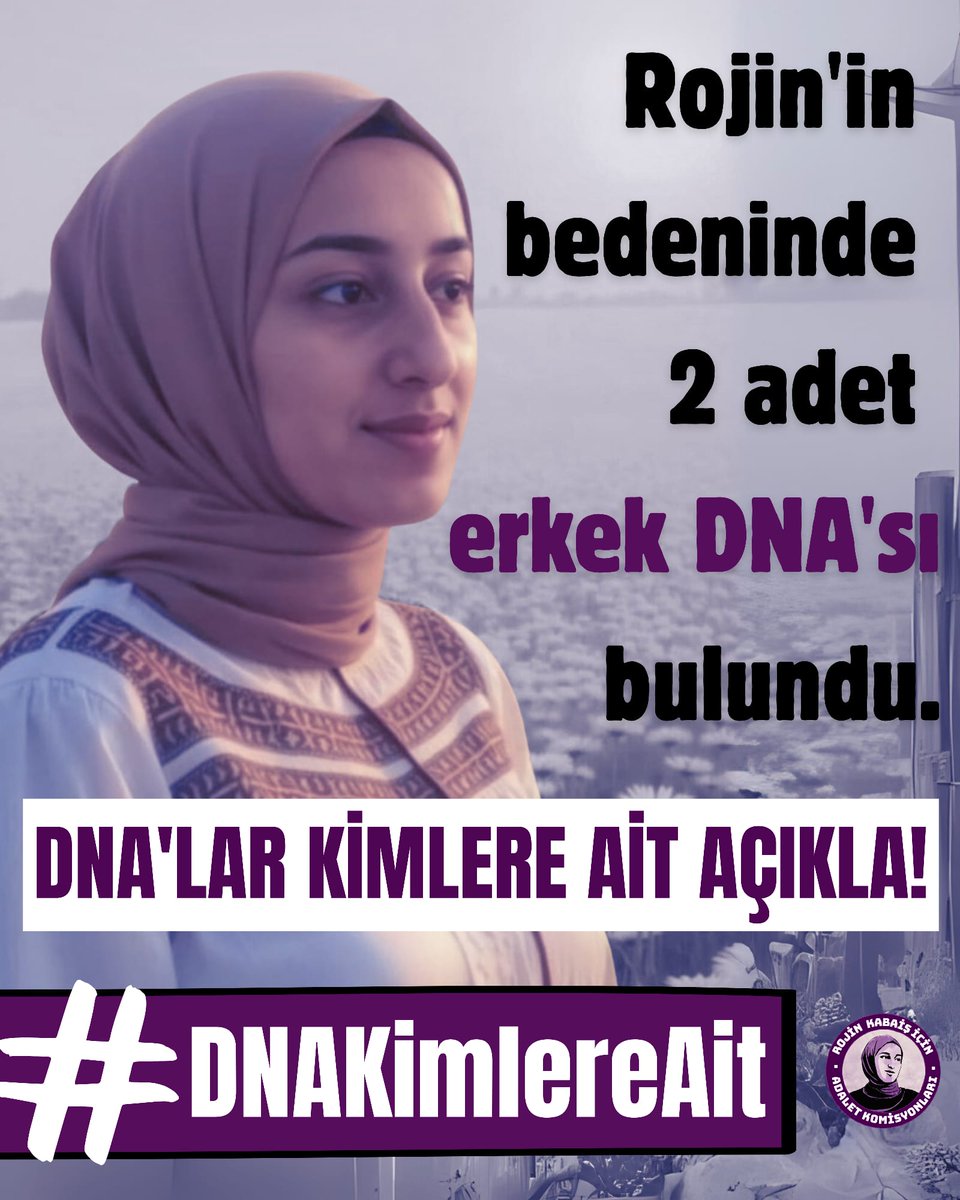 Rojin Kabaiş'in bedeninde bulunan 2 adet erkek DNA'sı üzerinden 10 ay geçmesine rağmen saklanmaya devam ediyor. Rojin'in şüpheli ölümünü intihar diyerek kapatmanıza izin vermeyeceğiz 

#DNAKimlereAit