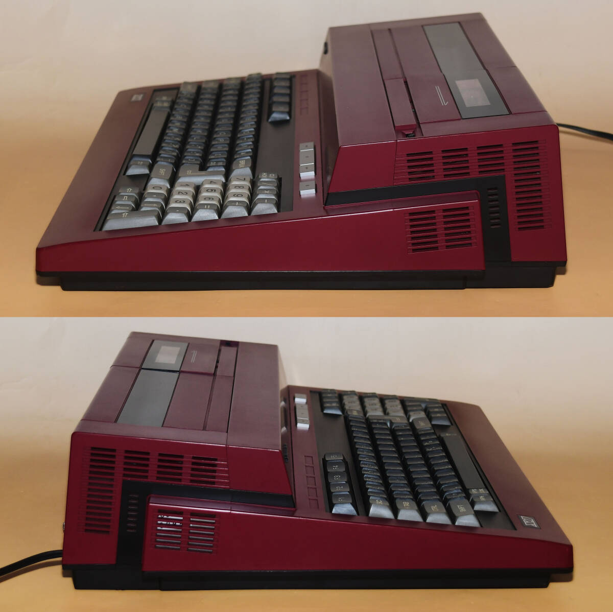 I really think vintage computer "wedge" design reached its peak with the Sharp X1.  I mean, look at that!