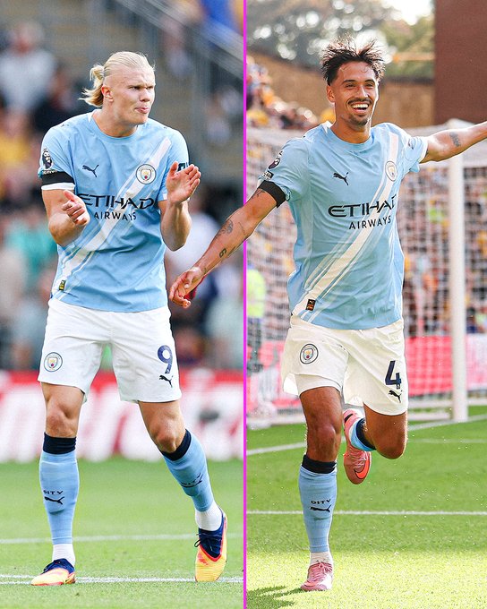 m7senMTR's tweet photo. Manchester City score two goals in three minutes on their Premier League return. https://t.co/aypGg9UFqA