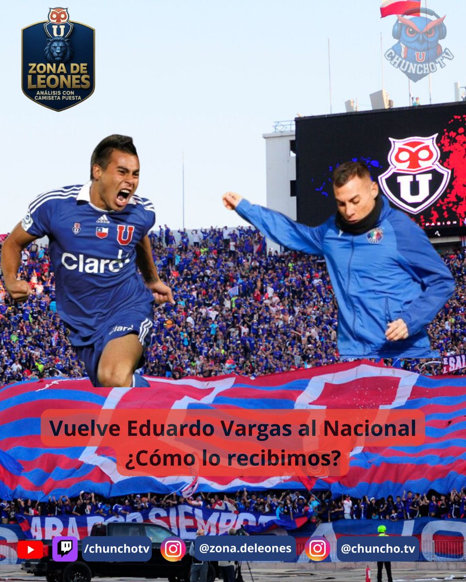 ChunchoTv's tweet photo. Vuelve Eduardo al Nacional! 

#vamoslau #lau #udechile #chunchotv #universidaddechile #losdeabajo #lda #leones #anfo #ligadeprimera #itau https://t.co/QTxzVBpPz5