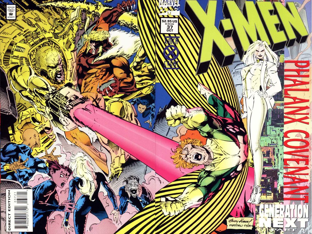 AustinGorton's tweet photo. 229 - X-Men (vol. 2) #37 (8/16/1994)
More Banshee/Phalanx Covenant fun! Also, the death of 616 Blink!
Cover by Andy Kubert. Interiors by Fabian Nicieza & Kubert
#XmenADay #XMen50 #xmen #Banshee #XMenV2 #PhalanxCovenant #GenerationNext https://t.co/5iUt5CmzX3