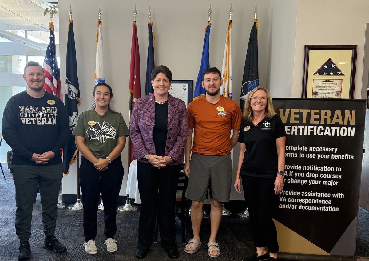 I toured our Veteran Support Services Office, supporting those who have served our country and now call OU home. I met our remarkable student employees—veterans who continue to serve our community through their leadership, work ethic, and unwavering commitment to helping others