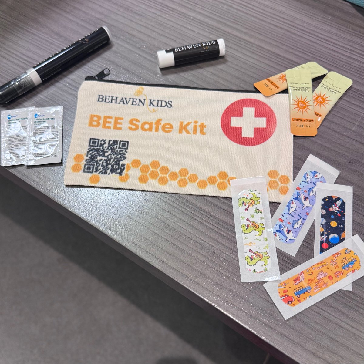 BehavenKids's tweet photo. We’re testing out our new “swag” items at the Oakview Dillard’s resource fair. Build your own sensory or first-aid kit and learn more about our services! ⛑️🪀💛🖤 https://t.co/6jyMIIIBQa