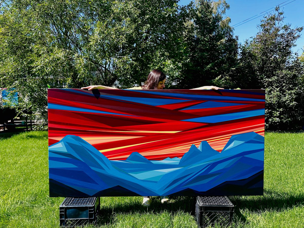 Introducing my latest painting… 

Be My Bugaboo
44” x 88”
Acrylic on canvas
2025 
Private commission