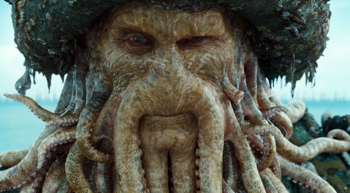 bestjacksparrow's tweet photo. it’s been 19 years and the cgi for Davy Jones still holds up https://t.co/Z3Pi3BJ6fQ