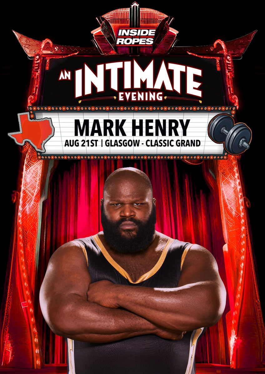 Inside The Ropes (@inside_theropes) on Twitter photo ๐จ COMPETITION ๐จ
Want to hear some legendary stories from a WWE Hall of Famer FOR FREE? We're giving away 3x pairs of GA tickets to our Mark Henry show next Thursday! ๐ช
To enter, all you have to do is...
- โค๏ธ & RT this post!
- Follow us (<a href="/Inside_TheRopes/">Inside The Ropes</a>)! ๐จ COMPETITION ๐จ
Want to hear some legendary stories from a WWE Hall of Famer FOR FREE? We're giving away 3x pairs of GA tickets to our Mark Henry show next Thursday! ๐ช
To enter, all you have to do is...
- โค๏ธ & RT this post!
- Follow us (<a href="/Inside_TheRopes/">Inside The Ropes</a>)!