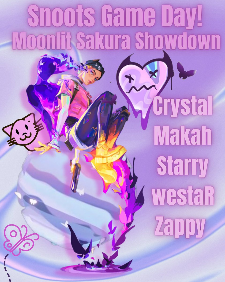 Snoots GC (@snoots_gc) on Twitter photo Game day for the Snoots!! Wish them luck as they compete in the <a href="/AlliedTourneys/">Alliance Tournaments</a> Moonlit Sakura Showdown!
<a href="/CrystalGamerAG/">SNOO CrystalGamer</a>
<a href="/eepiestStar/">Star</a>
<a href="/leilapurr/">SOL westaR (Leila)</a>
<a href="/Zappiks/">Zappiks</a>
<a href="/MakahFPS/">Makah</a> (Sub)
<a href="/KestrelFPS/">Kes</a> (Coach) Game day for the Snoots!! Wish them luck as they compete in the <a href="/AlliedTourneys/">Alliance Tournaments</a> Moonlit Sakura Showdown!
<a href="/CrystalGamerAG/">SNOO CrystalGamer</a>
<a href="/eepiestStar/">Star</a>
<a href="/leilapurr/">SOL westaR (Leila)</a>
<a href="/Zappiks/">Zappiks</a>
<a href="/MakahFPS/">Makah</a> (Sub)
<a href="/KestrelFPS/">Kes</a> (Coach)