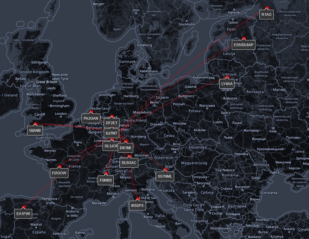 QSO from JO40 pop up 🛰️rove (ISS, SO-50, SO-125) today alreay in LOTW.  All logged from memory, no recording. DM me if I forgot someone. Nice surprise ES5/ <a href="/DL6AP/">DL6AP</a> for a new grid (KO38). 💪