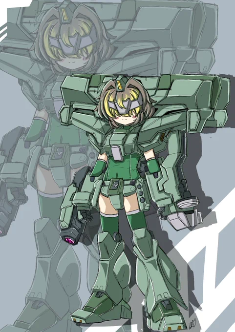 EWACジェガンちゃん! #MS少女 #ガンダム