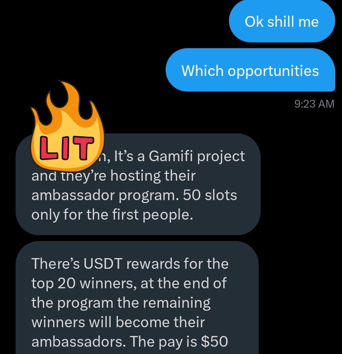 If $50 weekly pay isn't small for you

Follow, like and retweet 

Ambassador deal on ground 🔥🔥‼️‼️‼️‼️

Do the requirements, indicate interest and expect a dm 

My normal engagers go chop the most 😁😁😎😎