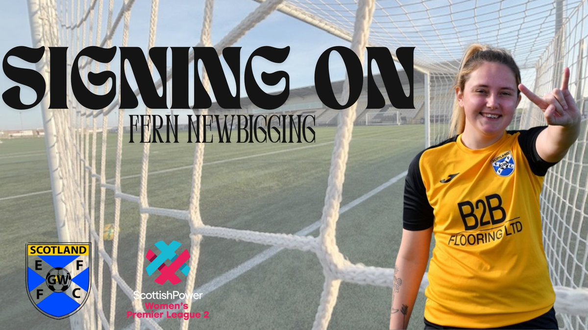 Maybe the last before we kick off tomorrow. 

Returning for another season is attacking player Fern Newbigging. Set piece specialist and the scorer only of 🚀, we are delighted to have her back. 

🖤💛