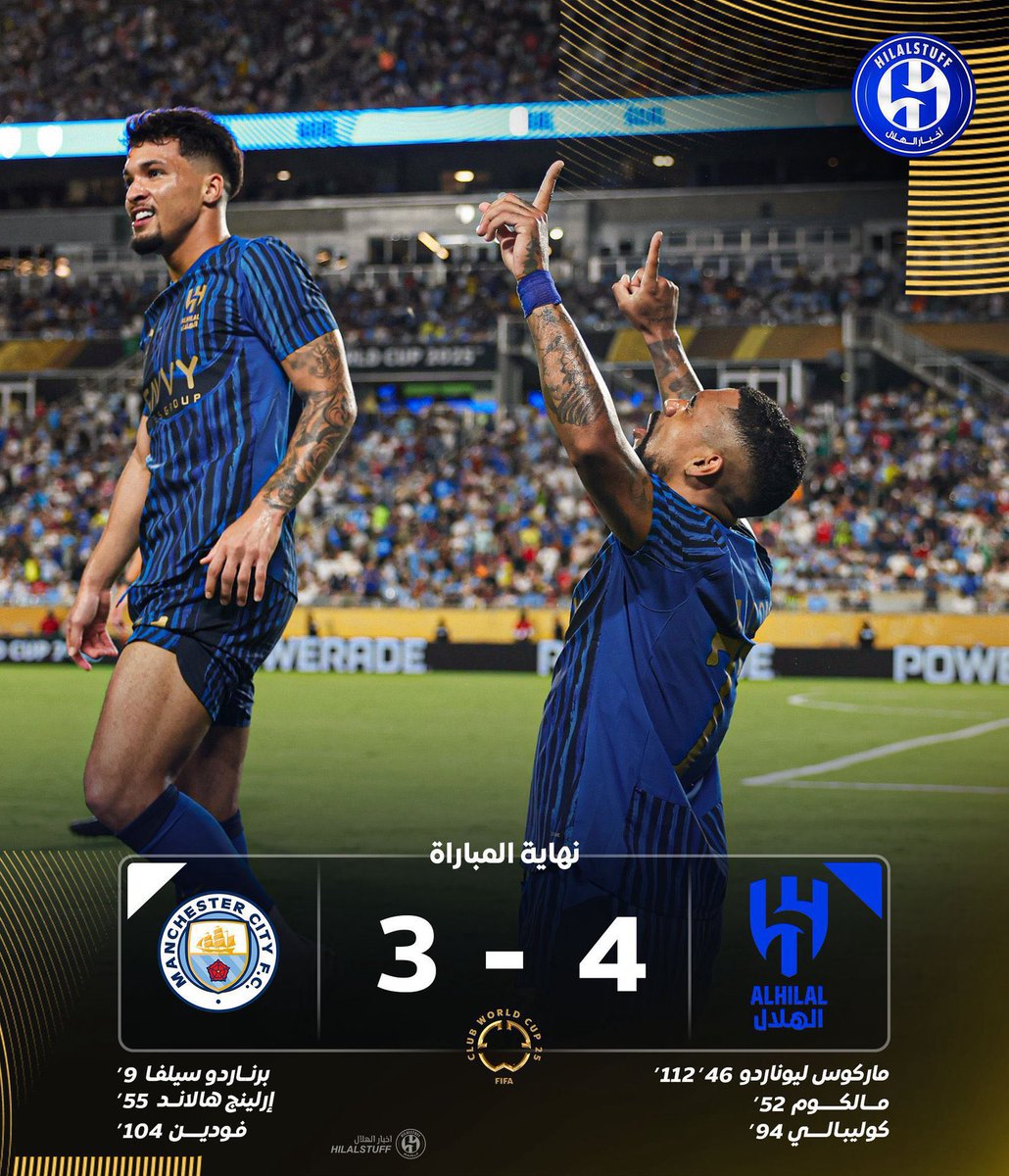 🚨🚨🚨🚨🚨🚨🎙️ المعلق خليل البلوشي:

— آخر مباراة رسمية لمانشستر سيتي كانت أمام الهلال

— قدم الهلال مباراة خيالية كزعيمًا للقارة الآسيوية

👑☝🏻💙💙💙💙💙💙💙💙💙💙💙💙💙💙
