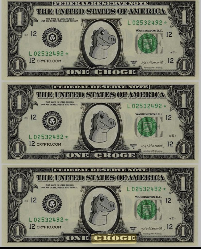 Alexm3111's tweet photo. I want to give a shout out to @CrogeCoin today! Don’t underestimate the OG meme coin of cronos!  $croge

@cometcalls 

#crofam
#croge https://t.co/SCblNYycxg