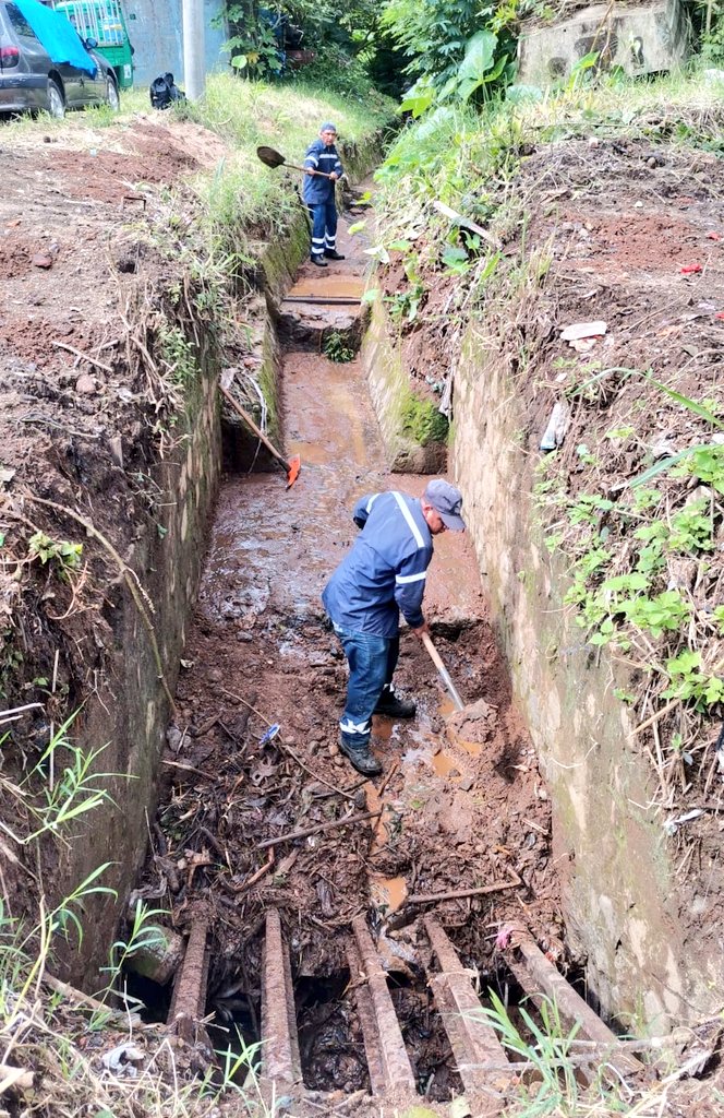 Jornada de limpieza en la quebrada La Peña, colonia Las Delicias. 

Deposita la basura en los recipientes adecuados para evitar inundaciones ante las lluvias.