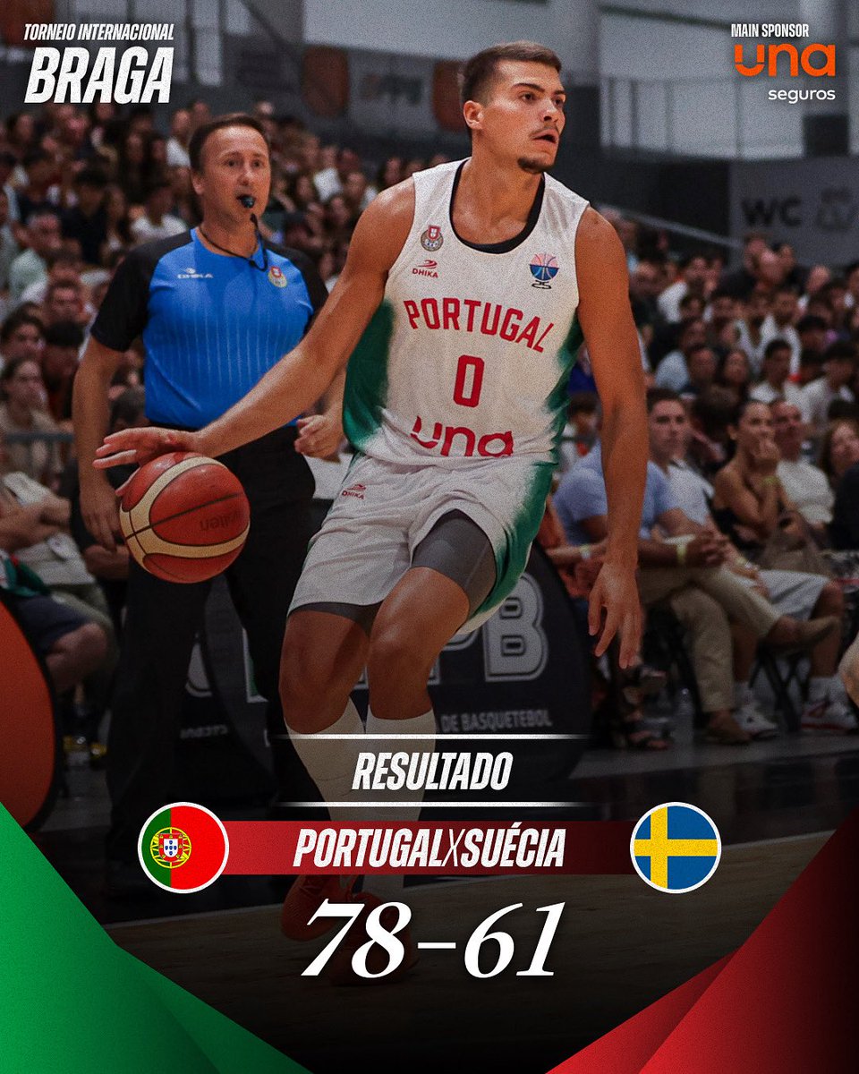 fpbasquetebol's tweet photo. 𝗚𝗔𝗠𝗘 #𝟮 ✅

#SomosBasquetebol #GigantesDePortugal #OsLinces #EuroBasket #MakeYourMark https://t.co/P4JR6eocQh
