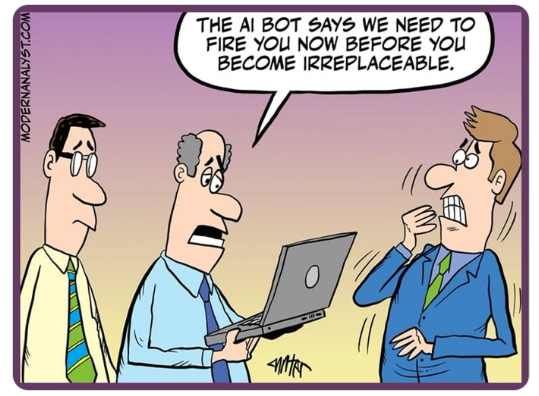 jamesvgingerich's tweet image. #Technology #Humour. #AI in HR runs wild!