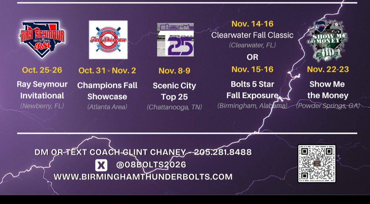 Changes can be hard….but also lead to bigger and better opportunities! Super excited to play some fall tournaments with Birmingham Thunderbolts Premier-Chaney!!!