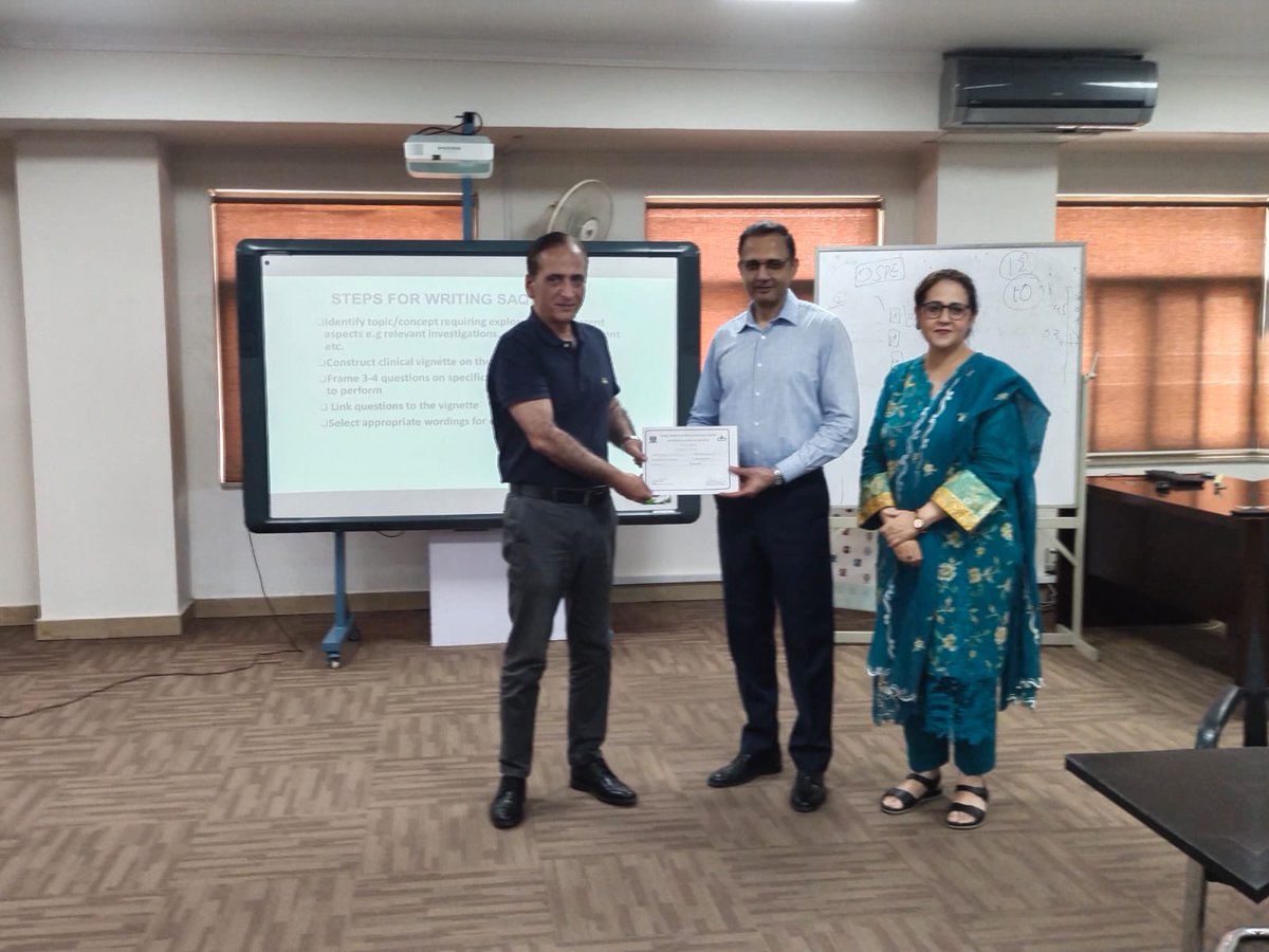 hjmajid's tweet photo. Special thanks to #MasterTrainer Prof Imran Anwar for an amazing workshop on ASSESSMENT METHODOLOGIES for #healthprofessionals at @SharifMedCity
#sharifcancercare
#HealthProfessionsEducation
#ExcellenceInEducation https://t.co/R8OTst9vVL