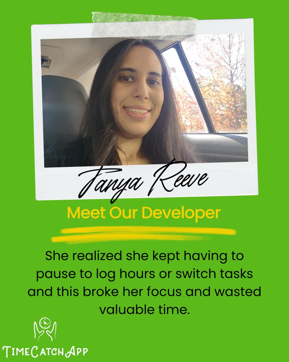 TimeCatchEasy's tweet image. 👧Meet the developer behind @TimeCatchEasy - Tanya!  She realized time tracking was actually wasting time.

She needed a tool that worked with her—not against her.

So she built one.
💡A time tracker that pauses, switches, makes notes, and tracks details