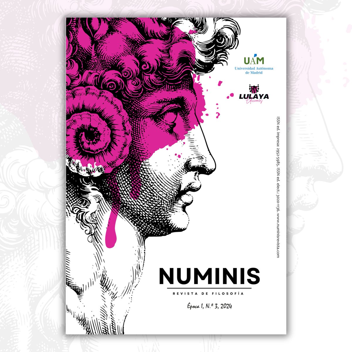 📣✨ ¡Atención, amantes de la filosofía!

El n.º 3 de Numinis Revista de Filosofía ya está en Amazon.
Artículos sobre teoría queer, bioética, estética, religión y más.

👉 Consigue tu ejemplar: amzn.eu/d/hVM0nnI

#Filosofía #NuminisRevista