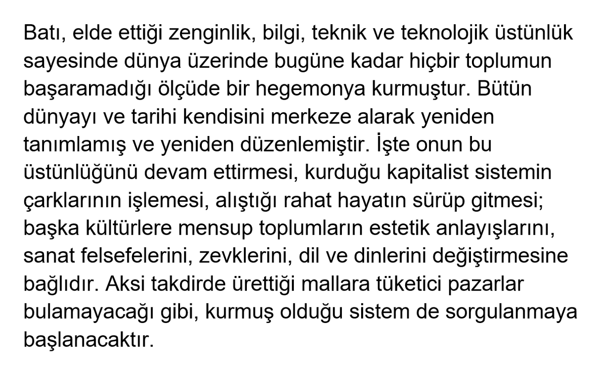 Sayın <a href="/yukselcayiroglu/">Yüksel Çayıroğlu</a> 'nun yakında yayınlayacağımız kitabından bir alıntı...