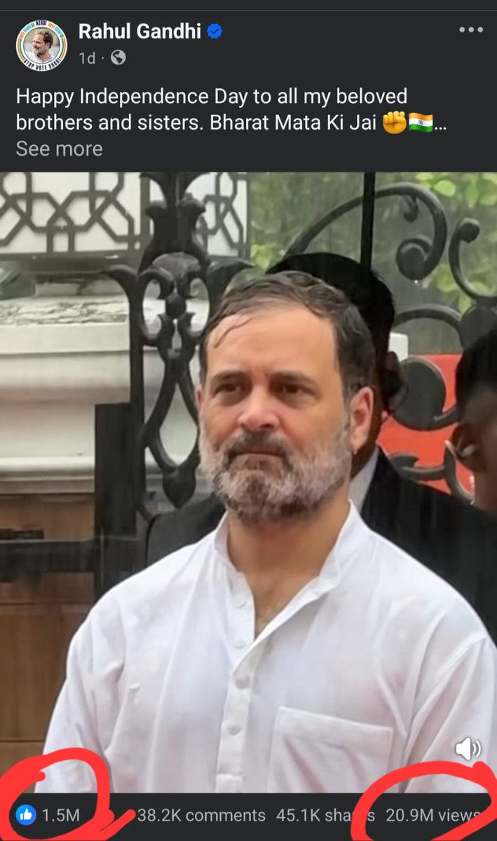 ShahNawazKhaki2's tweet photo. 15 August Video
 Leader of Opposition Shri Rahul Gandhi ji  is on Top

@RahulGandhi Vs @narendramodi 
#RahulGandhiVoiceOfIndia https://t.co/EGt7DeGMq1