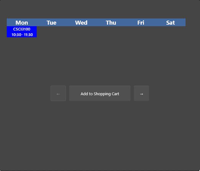 SkyyTheDev's tweet image. &lt;&lt;Course Scheduler Project Update&gt;&gt;
Trying to display the generated schedule in slint but got stuck.
This is what I have tried so far using GridLayout and Rectangle, is there a way to display time blocks more elegantly?
#slint
#CodingJourney
#codingquestion