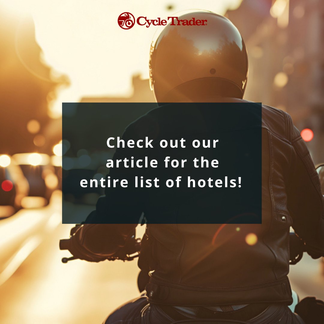 🏍️ For riders who don't stop at the hotel door—these stays are built with you in mind. 🛏️✨ From bike-friendly perks to genuine hospitality, here’s where to park and rest right. ⬇️ 
brnw.ch/21wUYep

#CycleTrader #MotorcycleLife #MotoTravel #BuySellResearch