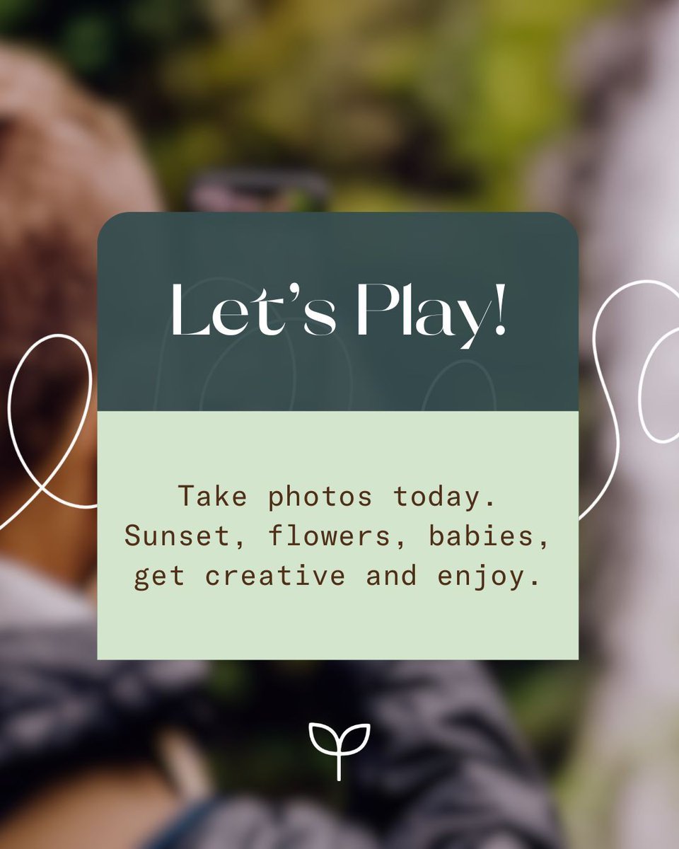Let's Play! This week's invitation to play is all about capturing the beauty around you. Take photos today. Sunset, flowers, babies, get creative and enjoy.

What will you capture today?

#LetsPlay #Photography #CreativePlay #Play #SummerActivities #Thrive #Thriving #Beauty