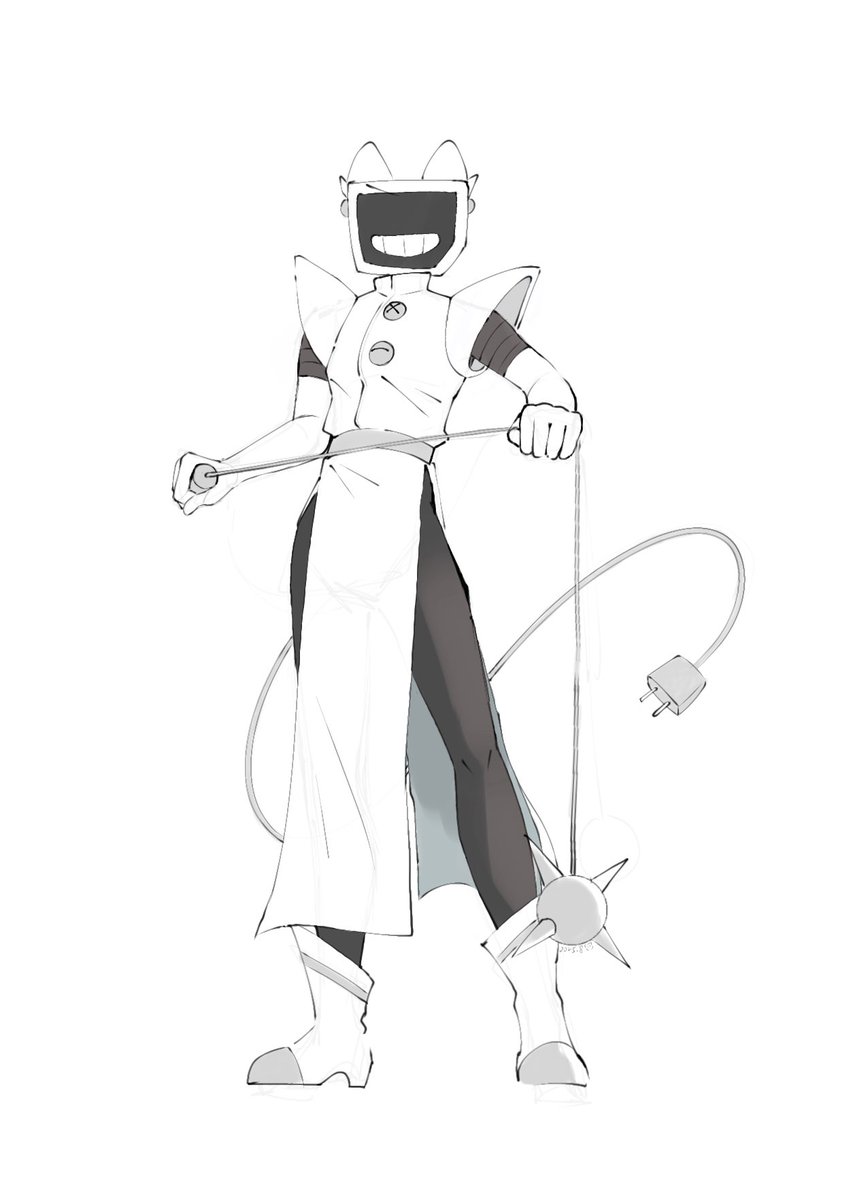 ya79557's tweet photo. tenna但是穿了任务管理姬的衣服（之前画的 不过X没发）#DELTARUNE #tenna #tennaDeltarune https://t.co/8kghXbqVaF