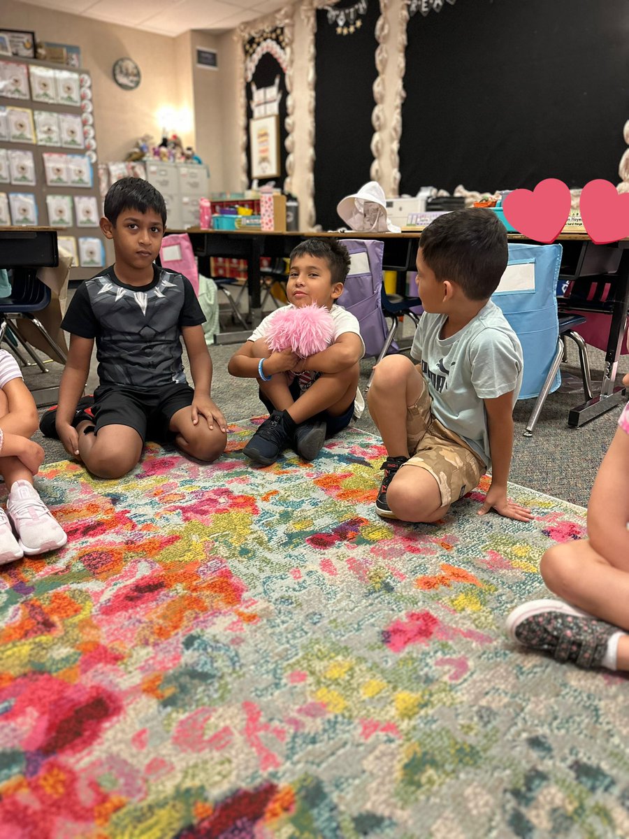 First grade has had an amazing first week! We ended with our first Community Circle! These sweet hedgehogs loved discussing kindness with their classroom family! It made my teacher heart so happy! 💕 <a href="/Kimwestmal/">Kimberly Luyster</a> #characterstrong