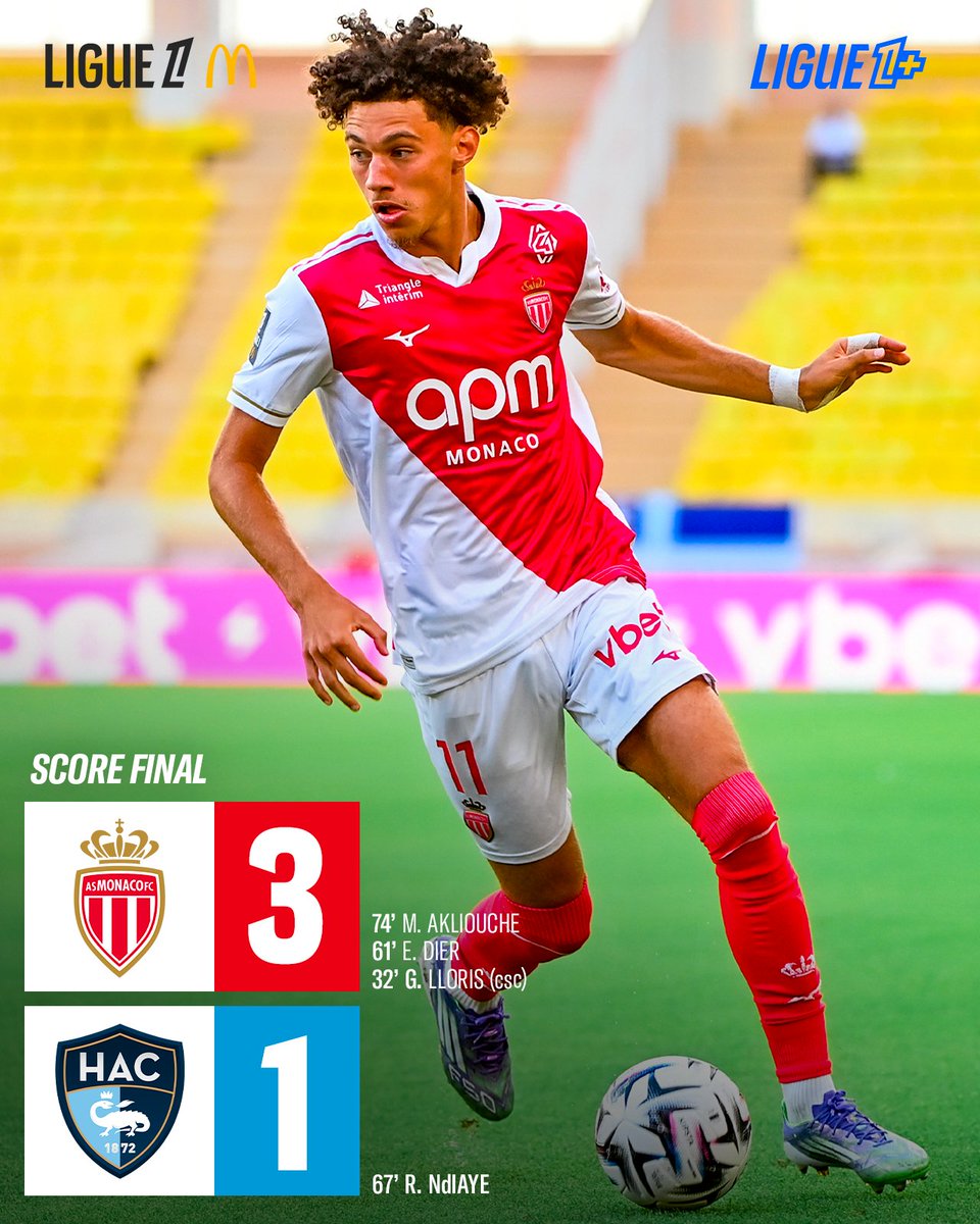 ligue1plus's tweet image. L&apos;@AS_Monaco s&apos;impose pour sa première à domicile 💪

#ASMHAC