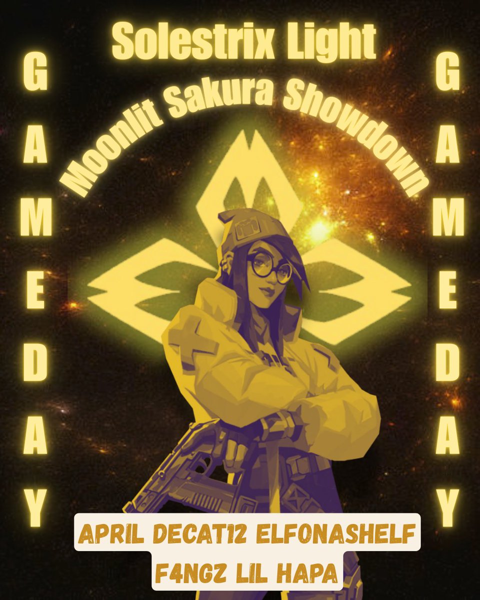 SolestrixEsports (@solestrix) on Twitter photo Solestrix Light game day!! Today they compete in <a href="/AlliedTourneys/">Alliance Tournaments</a> Moonlit Sakura Showdown!
<a href="/aprilvlr/">SOL April</a>
<a href="/DeCatt12/">SOL DeCat12</a>
<a href="/elfonaashelf/">elfonaashelf</a>
<a href="/f4ngzVLR/">Tortilla Soup 🏳️⚧️</a>
<a href="/LilHapaTweets/">TNX hapa ʚ♡ɞ</a>
<a href="/ciagmico/">cia</a> (Coach) Solestrix Light game day!! Today they compete in <a href="/AlliedTourneys/">Alliance Tournaments</a> Moonlit Sakura Showdown!
<a href="/aprilvlr/">SOL April</a>
<a href="/DeCatt12/">SOL DeCat12</a>
<a href="/elfonaashelf/">elfonaashelf</a>
<a href="/f4ngzVLR/">Tortilla Soup 🏳️⚧️</a>
<a href="/LilHapaTweets/">TNX hapa ʚ♡ɞ</a>
<a href="/ciagmico/">cia</a> (Coach)