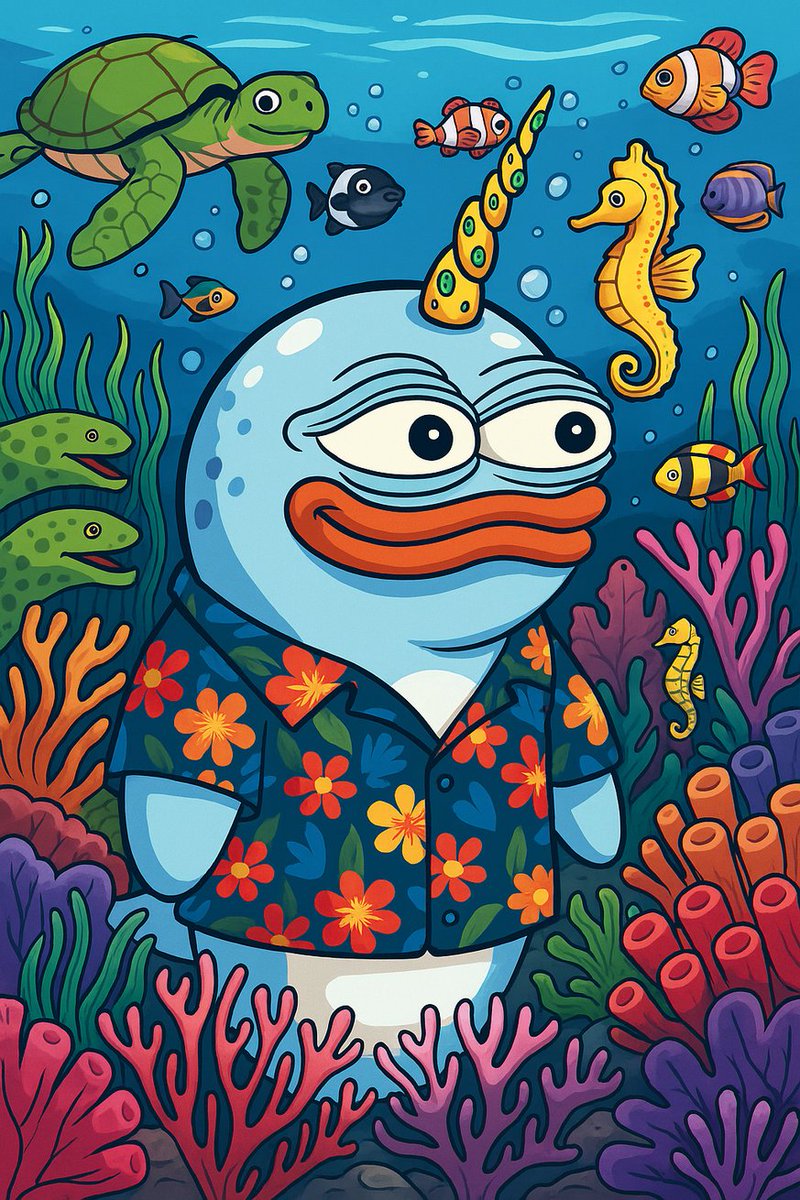 catzilla_x's tweet photo. Who said narwhals were only arctic creatures? This narwhal is gonna be spotted in Hawaii once we reach $10m+ market cap 😎

@NarrTheNarwhal $NARR #Abstract https://t.co/TB8HUrrWtJ