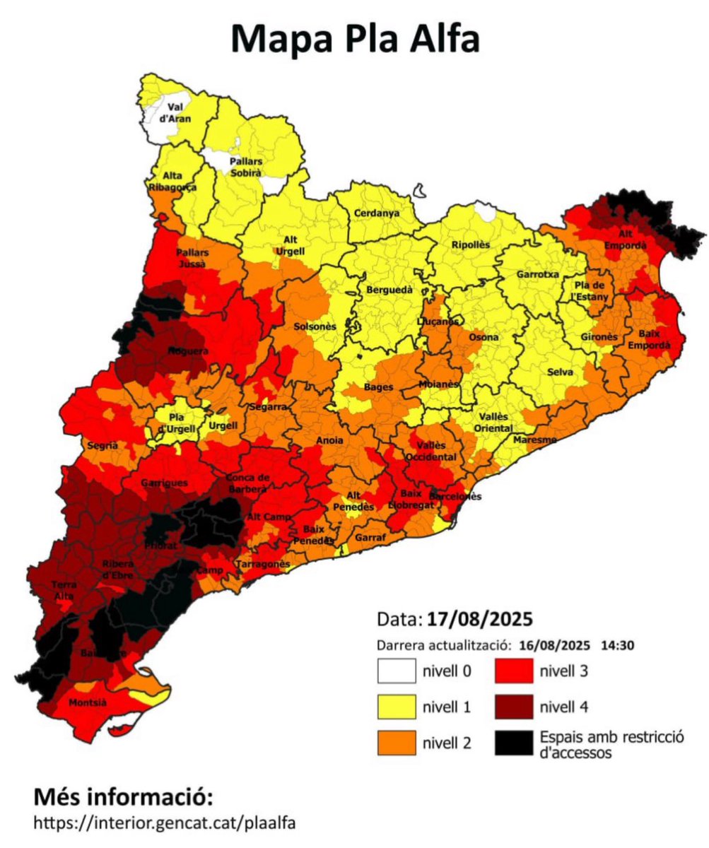 Nova tarda de guita forestal. Avui a cavall entre el parc de Sant Llorenç del Munt i l’Obac i el Castellet. Molta calor, cap novetat. Precaució per demà diumenge.. <a href="/SVCastellet/">SVCastellet</a> <a href="/xarxadeparcs/">Xarxa de Parcs Naturals</a>