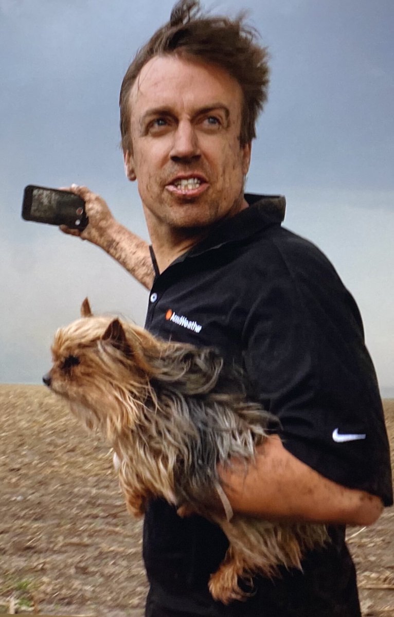 Today the weather community as a whole remembers Gizmo the storm chasing dog! A constant companion to <a href="/ReedTimmerUSA/">Reed Timmer, PhD</a> for 17 years. Her track record proves she was the best on 4 paws to ever do it. Shower the timeline with love for Gizmo and Reed and flood it with gizmos face!