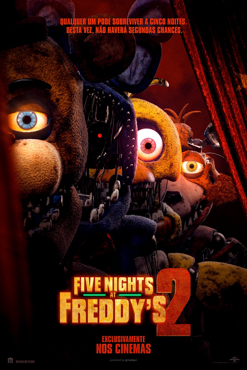 Hi <a href="/blumhouse/">Blumhouse</a>, do you have a job opening for me? I did a reopening. Just a poster concept I made for #FNAFMovie2. Do you like it? 

- Oi Blumhouse, teria uma vaga para mim. Fiz uma reabertura. Apenas um conceito pôster que fiz para #FNAFMovie2. Gostaram? 

#FNAF #Photoshop